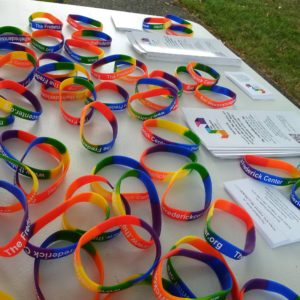 rainbow rubber frederick center bracelets